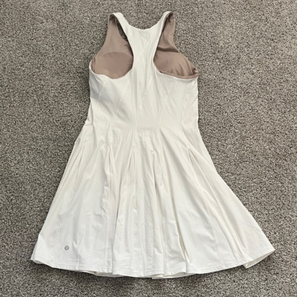 Lululemon Court Crush Dress Ivory Athletic Tennis Golf Sporty Size 4 - Picture 3 of 7